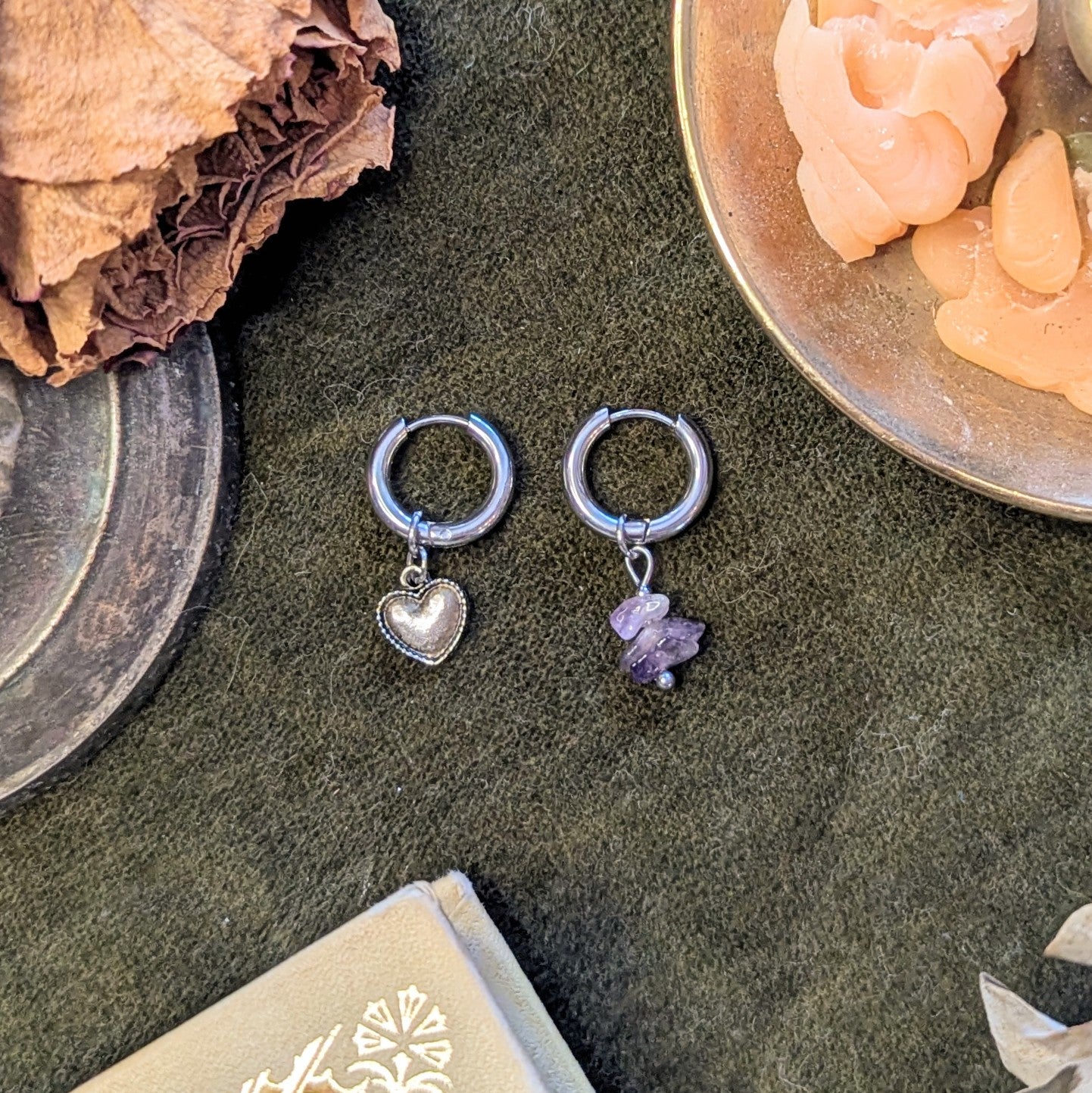 Boucles d'oreilles Améthyssia