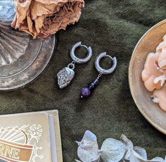 Boucles d'oreilles Raisin