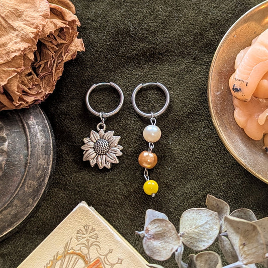 Boucles d'oreilles Tournesol