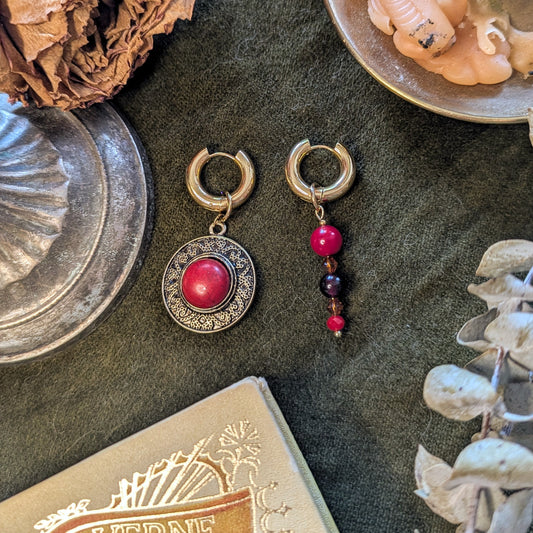Boucles d'oreilles Haka